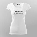 XRP Enters DeFi Crypto T-shirt For Women