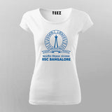 IISC Bangalore Institute Logo Graphic T-shirt For Women