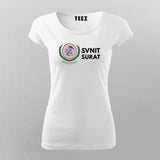 SVNIT Surat Logo T-shirt For Women