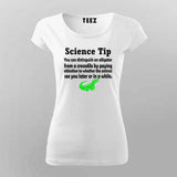 Science Tip Alligator T-Shirt For Women - Fun Learning Apparel