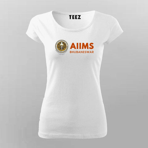 AIIMS Bhubaneswar Logo T-shirt For Women