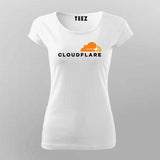 Cloudflare Logo T-Shirt for Women – Style Meets Speed