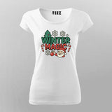 Winter Magic Christmas T-shirt For Women