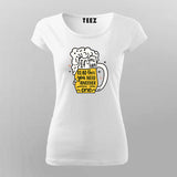 Funny Beer T-shirt For Women