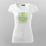 Go Fact Yourself Programmer Mode T-shirt For Women