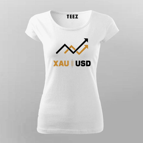 XAU Gold Trading T-shirt For Women