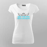 11:11 Quiet Your Mind T-shirt For Women | Teez.in