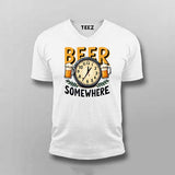 Beer Somewhere T-Shirt for Men – Funny Tee Online India