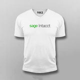 Sage Intacct Logo Accounting Software Graphic T-shirt For Men