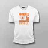 Powered by AI and Coffee Men’s T-Shirt – Funny Tech Coder Tee