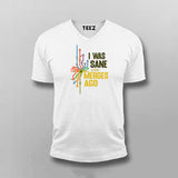 Funny Git Merge T-shirt | I Was Sane A Few Merges Ago