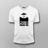 please take white v neck t shirt for men