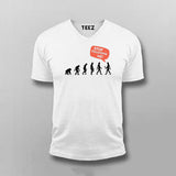 Stop Following Me T-shirt For Men – Funny Evolution Design