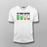 Social Battery T-Shirt for Men – Drained Around People
