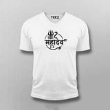 Mahadev Trishul Snake Symbol T-shirt For Men