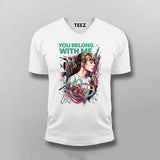 You Belong With Me T-Shirt For Men – Bold Fan Art for Pop Hearts
