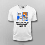 Deploy to Prod T-Shirt For Men – Everything’s Fine... Until It Isn’t