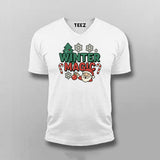Winter Magic Christmas T-shirt For Men