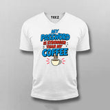 My Password Is Stronger T-Shirt For Men – Coffee vs Code Edition