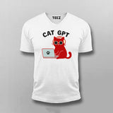 Cat GPT Men's T-Shirt – AI Meets Feline Attitude