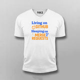 GitHub Merge Requests T-Shirt for Men – Dev Life in One Line