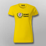 SVNIT Surat Logo T-shirt For Women