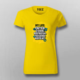 Enter Code Refresh Repeat T-Shirt For Women – Dev Life Loop