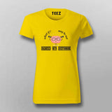 Yellow t-shirt with a graphic design and 'TEEZ' branding on a gray background