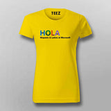 HOLA T-Shirt for Women – Code Meets Culture