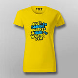 Dus Bahane Gym Funny Hindi T-shirt For Women