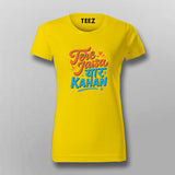 Tere Jaisa Yaar Kahan Friendship T-shirt For Women