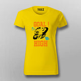 Astronaut Playing Football T-Shirt for Women - Unique Space Style