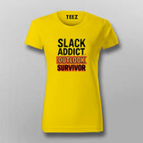 Slack Addict Outlook Survivor T-Shirt For Women
