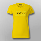 Harvest Good Karma T-shirt For Women