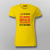 Life Support Reboot Women's T-Shirt – Code-Level Humor