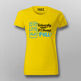 H2O Full Science T-Shirt For Women  – Funny Physics