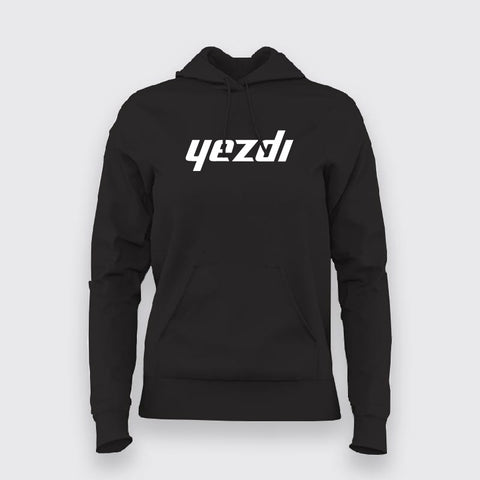 yezdi logo Hoodies For Women