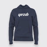 yezdi logo Hoodies For Women