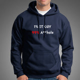 1% IT Guy 99% Asshole Funny Sarcastic Programmer Hoodies For Men