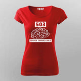 Programming-error round neck t-shirt for women india