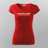 Programmer approach with snacks t-shirt for women india