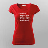 Programmer - Code Coffee True T-Shirt For Women