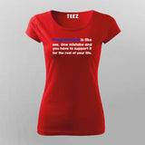 Programming Is Like Sex Funny Programming Joke T-Shirt For Women