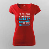 UDP Joke T-shirt: Guaranteed Delivery Not Included