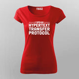 HTTP Protocol Geek Tee for Women - Speak Internet