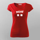 Nope Ctrl Z - Coding T-Shirt For Women