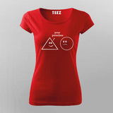 You're Pointless Adult Humor Math Graphic  T-Shirt For Women