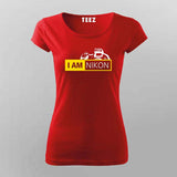 I Am Nikon  T-Shirt For Women