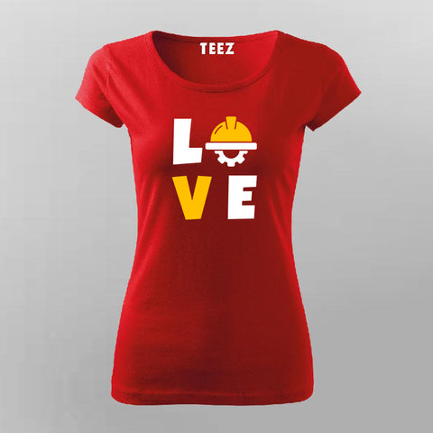 Civil Engineer Love T-Shirt For Women Online