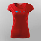 Barclays Financial services company T-Shirt For Women India